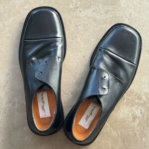 Mezlan Black Leather Oxfords men’s 9.5